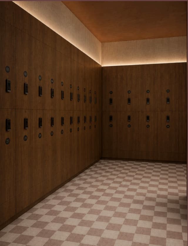 Calore Club locker room