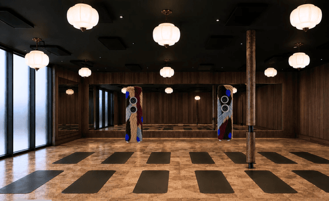 Calore Club training floor and its custom OBEN sound system